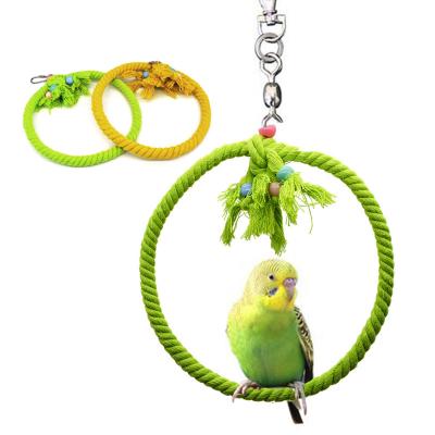 China Sustainable Minimalism Parrot Swing Bird Fashionable Unfading Circle Pendant With Stainless Acrylic Ball Tight Loop for sale