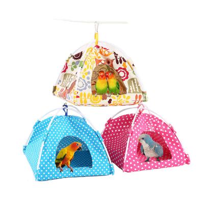 China Mini Parrot Accessory Canvas Camp Viable Cage Parrot Home Soft Comfortable Washable Not Hurt Feather All Seasons for sale