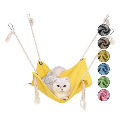 China Breathable Hanging Cat Hammock Bed, Macrame Cat Swing Bed, Indian Macrame Design Hanging Cat Bed for sale