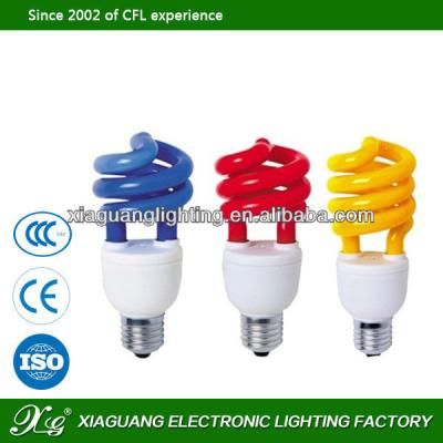 China PBT color fluorescent cfl lamp red yellow green blue light bulbs for sale