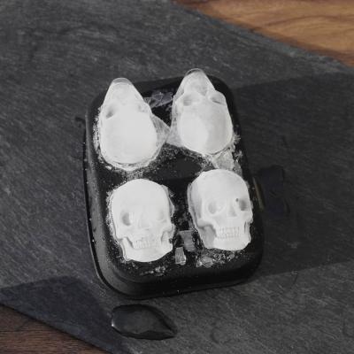 China Sustainable Kitchen Accessories Dropshipping Skull Shape Ice Cream Cubes Mold for sale