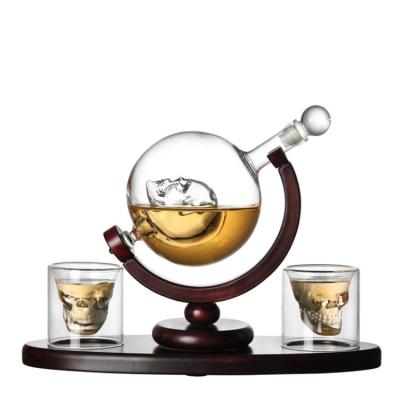 China Dropshipping Modern European Whiskey Globe Wine Bottle Decanter for sale