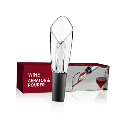 China Sustainable Interesting Glass Wine Decanter With Tap / Beer Bubbler And Bew Wine Aerator for sale