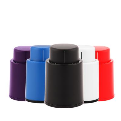 China Viable Barware Silicone Plastic Time Scale Wine Vacuum Bottle Stopper Wine Accesory for sale