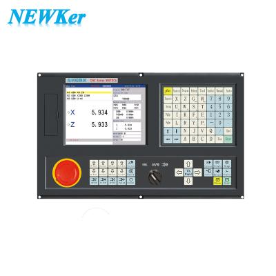 China NEWKer laser cnc controller 2 axis for lathe and 5 axis turning controller similar with gsk pc based cnc controller for sale