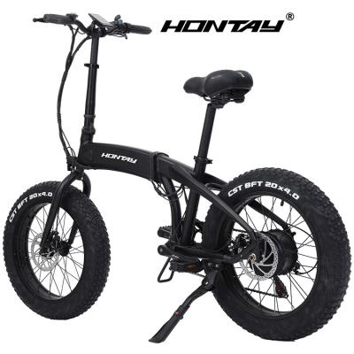 China 6061 Aluminum Alloy made in china removable lithium battery charging foldable electric bicycle 20 inch fat tire folding ebike electric bike for sale