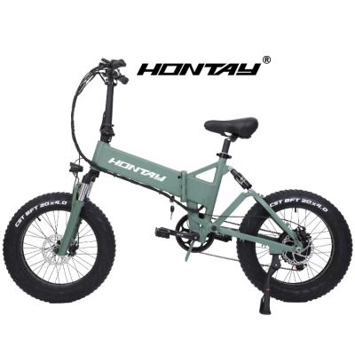 China 6061 Aluminum Alloy e-bike full suspension fat tire foldable mountain ebike 500w 48v 20inch 750w 48volt 20 inch folding electric bike for adults for sale