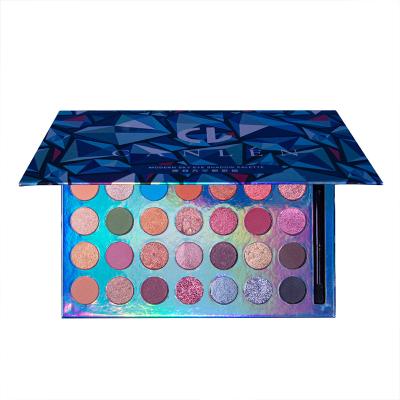 China Low MOQ 72Pcs Waterproof Modern Colorful Eyeshadow Palette 35 Color Eyeshadow Palette Sky Eyeshadow Palette for sale