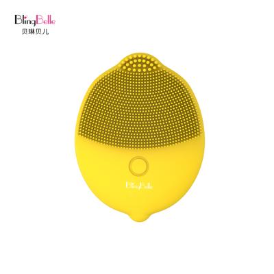 China DEEP CLEANSING High Frequency Vibration Sonic Silicone Face Cleansing Brush Waterproof for sale