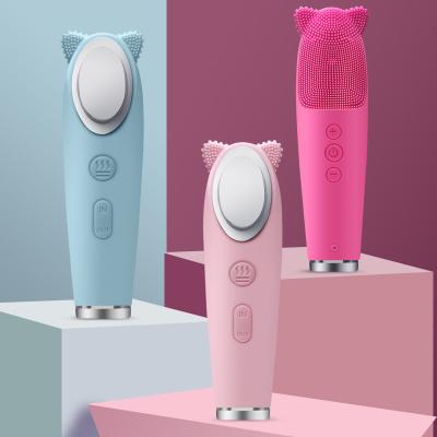 China DEEPLY CLEANING 6 in 1 Electric Facial Massager Silicone Face Cleansing Brush for Men Woman for sale