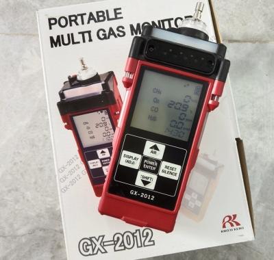 중국 GX-2012 Confined Space Gas Monitor For Ex O2 Co H2s Leak Check 판매용