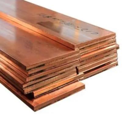 China Pure Red Flat Copper Busbar , T2 C1100 C11000 Flexible Copper Busbar Plate for sale