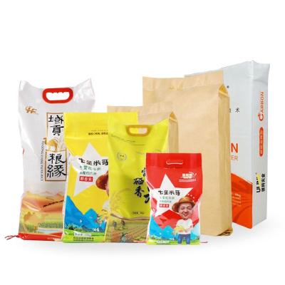 China Degradable Safety 10kg 20kg 25kg Rice Packaging Bag For Grain , Seeds , Wheat Flour for sale