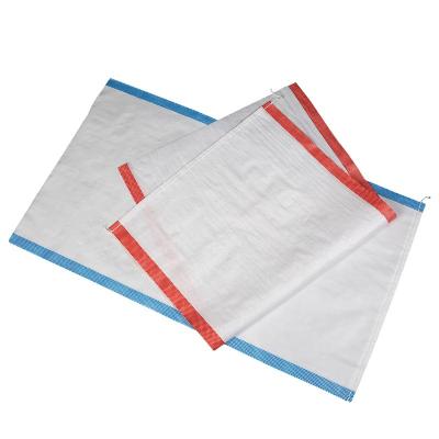 China Safety factory wholesale 25kg 50kg 100kg pp woven packing bag for flour rice grain for sale