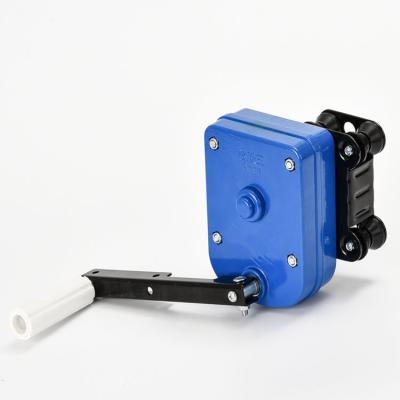 China Aluminum plastic sprayed hot sale side ventilation manual wind up motor unit crank winch for greenhouse for sale