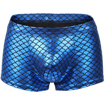 China Heren Anti-Static Fish-skin Underwear Men's Sexy Male Briefs Boxers Slips Boxershorts Men for sale