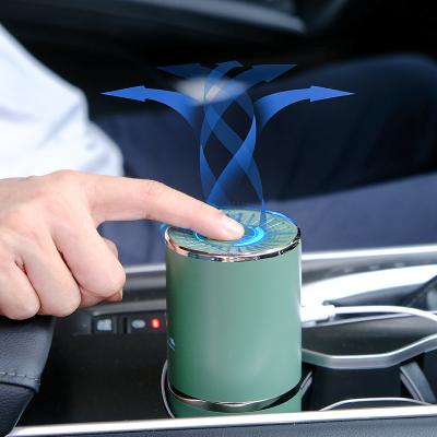 China Portable USB Mini Air Purifier True HEPA PM2.5 HEPA Filter Car Aroma Air Purifier/Colorful Lights New Arrival for sale