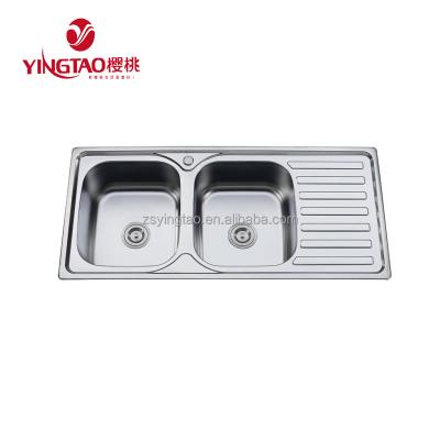 China Without faucet Indonesia, Vietnam market cheap portable kitchen sinks, MATT stainless steel washbasin for sale