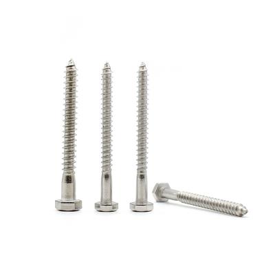 China HEX Custom lag screw manufacturer Stainless Steel Hexagon Head Wood Screws din571 coach screws A2-70 for sale