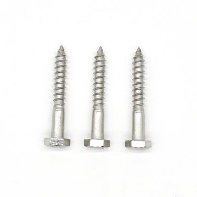 China HEX Factory Sell m10 x 70mm Stainless Steel 304 316 Hex Head Wood Screw/Flat Head Screws for sale