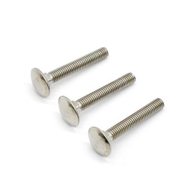 China Mushroom M4-M12 Stainless Steel Truss Round Head Square Neck Carriage Screw Coach Bolt din603 for sale