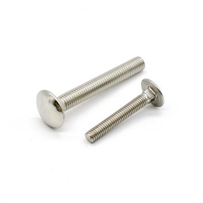 China Mushroom Stainless steel DIN603 round head Square neck bolt Carriage bolts A2 A4 Carriage bolts for solar for sale