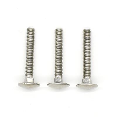 China Mushroom ss 304 316 stainless steel round head square long neck carriage bolt DIN603 coach bolt to industrial for sale