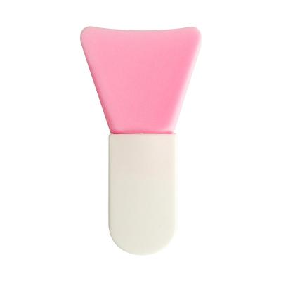 China Single Flat Brush JDK Mini Silicon Face Mask Makeup Brush for sale