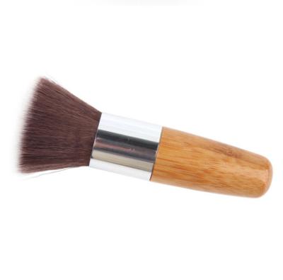 China JDK 1PC Silky Soft Bamboo Handle Powder Makeup Brush Blush With Private Logo for sale