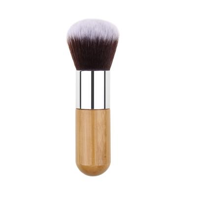 China 1pcs Silky Soft Powder Brush Natural Bamboo Handle Blush Makeup Brush for sale