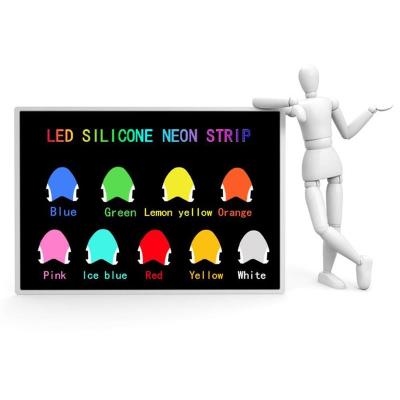 China Easy To Install 2021 New Cut System 6mm By 1cm Silicone Cable Strip Light Waterproof UV Neon UV Led Strip for sale