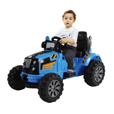 China Plastic Electric Car Child Toys For Riding Battery 2.5km/h Drive 4 Wheels Electric Tractor For Kids Baby Car 2 To 8 Years With Dumper for sale