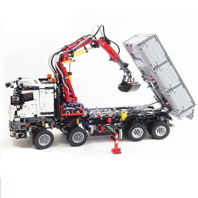 China With Paper Manual 20005 Technical Assembly Toy Bricks Birthday Gift 90005 Arocs 3245 Car Truck Kids Model Building Blocks Set For Children for sale