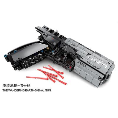 China 704301 DIY TOY Senbao Earth Series Launching Gun Stray Kids Building Block Birthday Gift Toys for sale