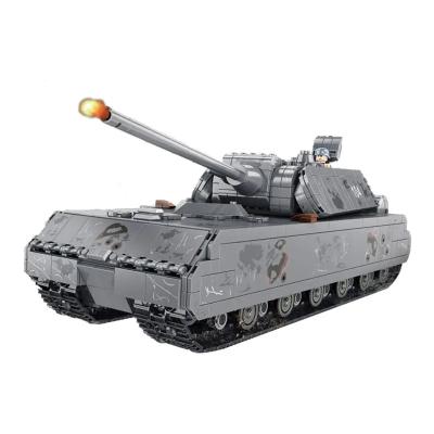 China DIY TOY Pan Lowes 628009 Series WWII Military German Mouse Tank Model Building Block Boy Birthday Gift Heavy Toy for sale