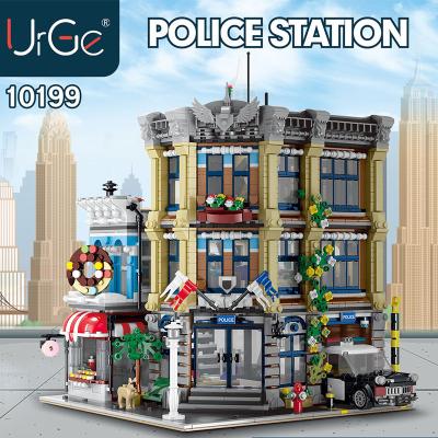 China Building Blocks Children's Birthday Gift Toys DIY TOY Youge City Street View Building Police Station Model UG10199 3111PCS for sale