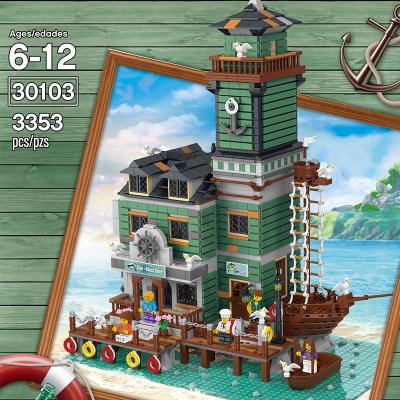 China DIY Wharf Creative Fisherman TOY YougeUG30103 3545PCS Model Building Blocks Children's Toy Gift for sale