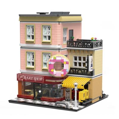 China DIY TOY Youge UG10180 2919pcs Baking House Urban Commercial Street View Building Model Puzzle Children's Building Blocks Gift Toys for sale