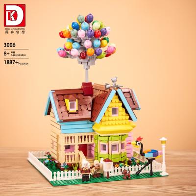 China DIY TOY NO.3006 MOC Balloon House Balance Frame Building Block Set Children's Toy Creative Floating Small Particles Assembled Bricks for sale