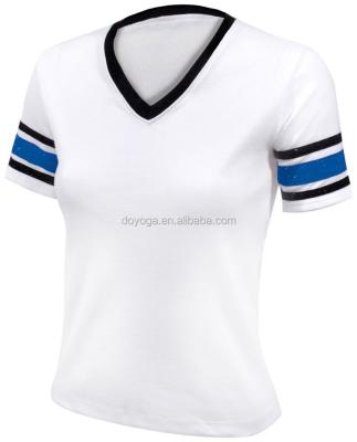 China Good Quality Plain Cheerleader Cheer Equipments Cheerleading Uniform T-shirt for sale