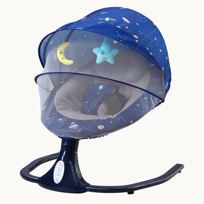 China Warmest Automatic Wholesale Bouncer Adjustable Baby Swing Sleep Modern Electric Rocking Infant Chair With Mosquito Net for sale