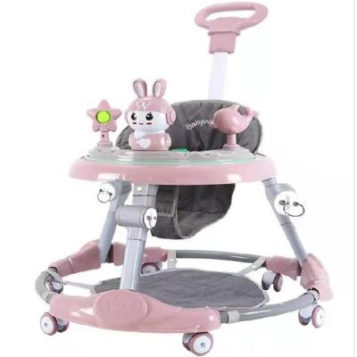 China Baby Walking Learning 2022 Hot Sale Factory Cheapest Multifunctional Safety Baby Foldable Plastic Walker With Music Universal Wheels For Baby Large 2021 for sale