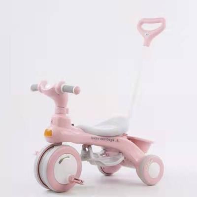 China Ride On Toy Factory Price Wholesale Cheap 2022 New Best Quality 1-6 Years Old Kids 3 Wheels Mini Pink Push Handle Baby Toys Ride On Tricycle for sale