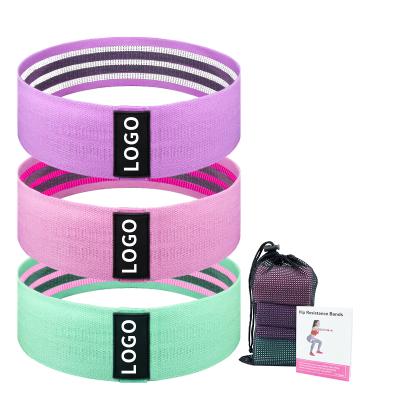 China Fit Body Exerciser Workout Stretch Hip Band Fitness Cotton Fabric Resistance Booty Bands For Legs And Butt for sale