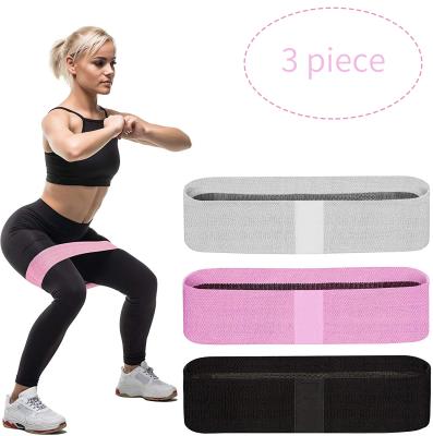 China Logo Yoga Gym Exercise Loop Booty Hip Cloth Elastic Resistance Band Set Fitness Custom Band Fit Body for sale