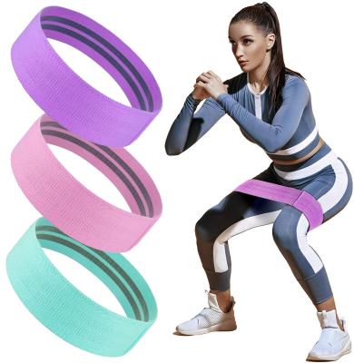 China High Elastic Strength Factory Wholesale Price Adjustable Heavy Duty Double Point Fabric Resistance Hip Circle Bands for sale