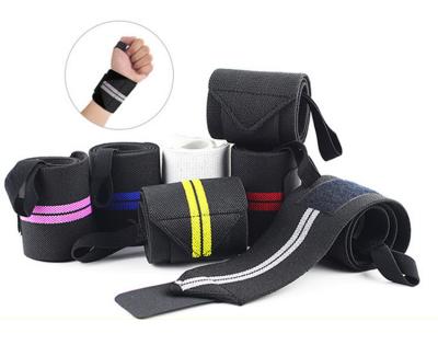 China Weightlifting Brace Breathable Factory Wholesale Elastic Wrist Compression Wrist Band Price Support for sale