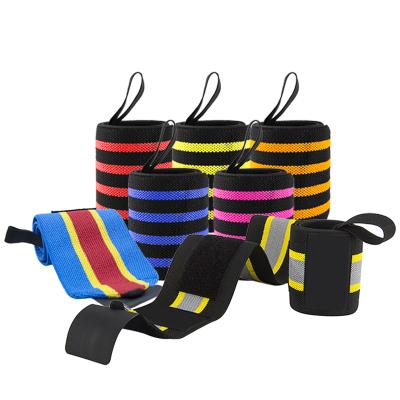 China Eco-Friendly Custom Logo Cross Training Gym Fitness Workout Weightlifting Wrist Wraps for sale