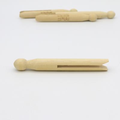 China Schima high quality natural wood wooden trolley peg mini clothpin 110MM/95mm/60mm custom size accept for sale