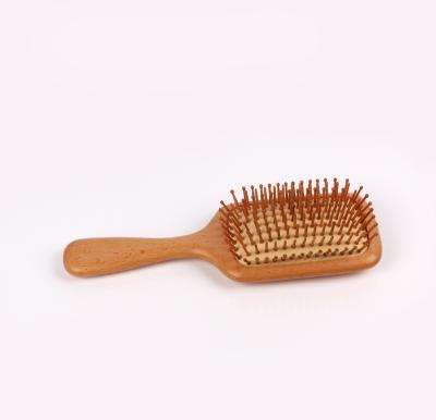 China Wooden Paddle Brush, Natural Beechwood Handle Wooden Hair Brush & Massage Wooden Comb for sale